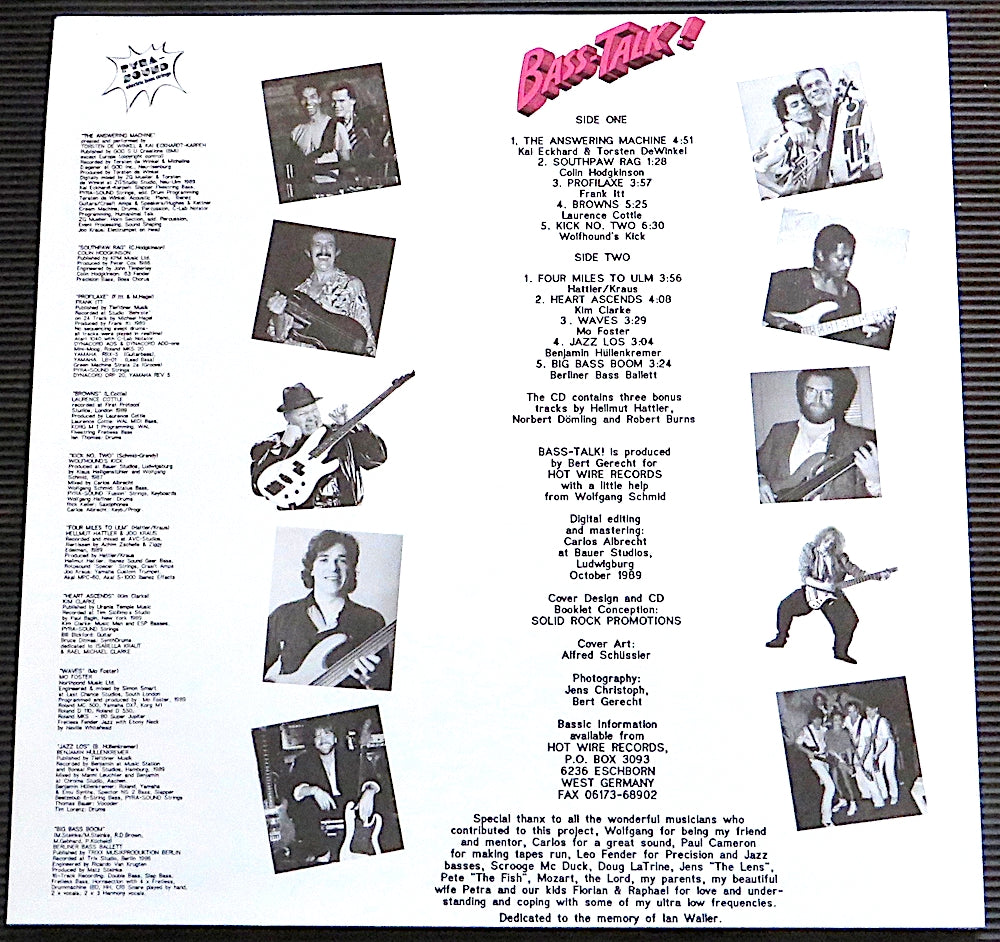 BASS-TALK! VINYL ALBUM LP
